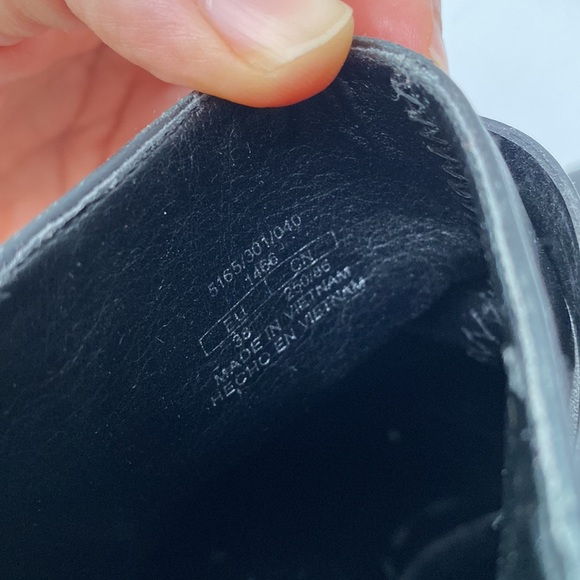 Zara Ankle Boots Women US 7.5 EU 38 Black Pointy Toe Block Heel Strap Moto Biker - Picture 12 of 16